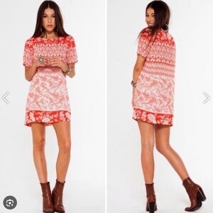 Novella Royale Mini Dress   Paisley Print Boho Dress